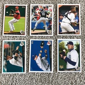 💕 6 mlb topps card lot